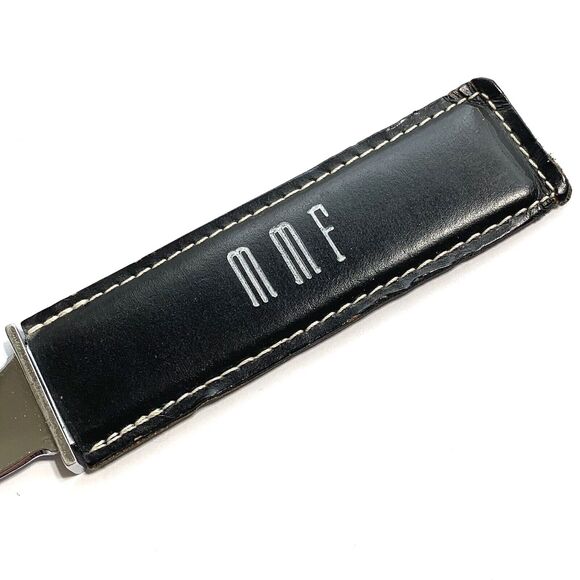 Vintage 9" Letter Opener Advertising Black Leather Sheath 2-Sided MMF Quinn & Co - Picture 4 of 11